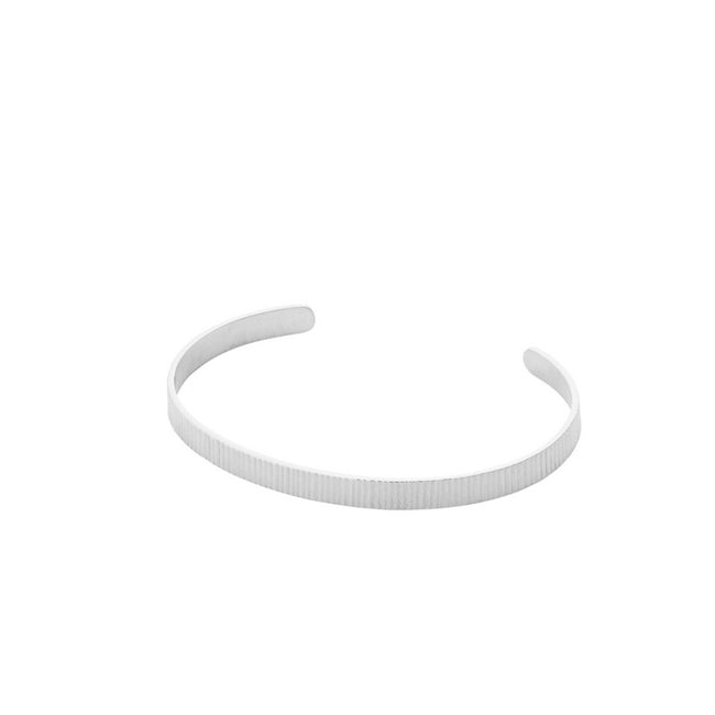 Sea Reflection Wide armbånd i sølv Large – Pernille Corydon